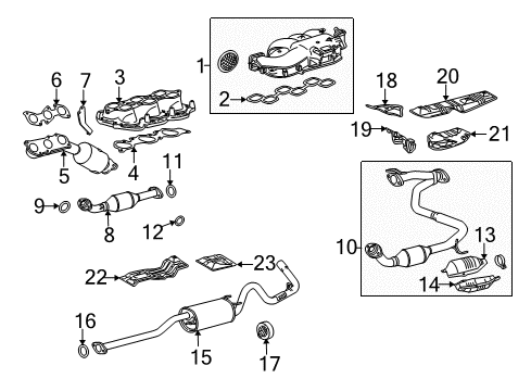2005 Toyota Tacoma Exhaust Components Diagram 3 - Thumbnail