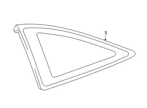 2000 Toyota Solara Glass & Hardware - Quarter Panel Diagram 2 - Thumbnail