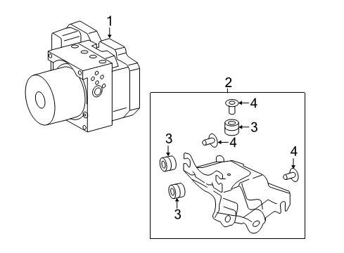 2018 Toyota Corolla iM ABS Components Diagram