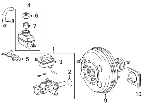 2017 Toyota Highlander Hydraulic System - Brakes Diagram 2 - Thumbnail