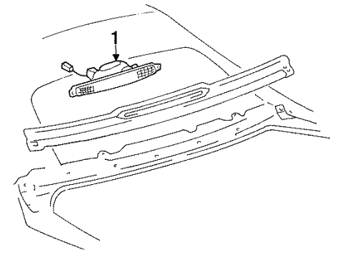 1995 Toyota Celica High Mount Lamps Diagram 2 - Thumbnail