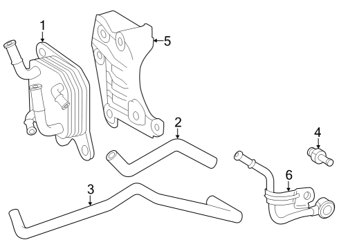 2025 Toyota Highlander Trans Oil Cooler Diagram