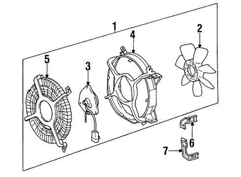 1993 Toyota Paseo A/C Condenser Fan Diagram