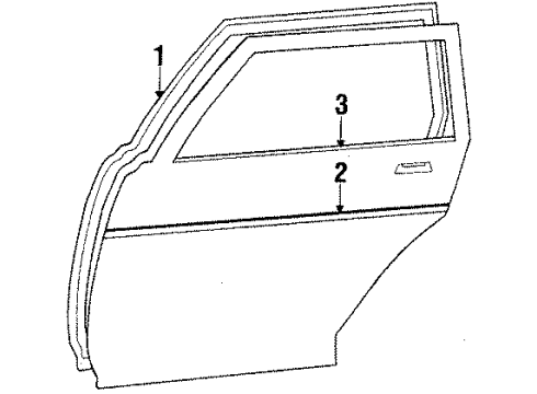 1984 Toyota Camry Door & Components Diagram 3 - Thumbnail