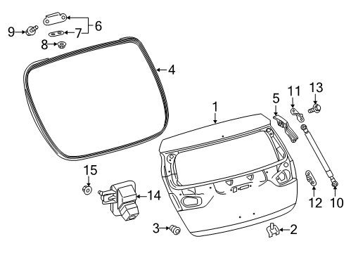 2017 Toyota Corolla iM Gate & Hardware Diagram