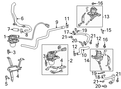 2009 Toyota Tundra Pipe Gasket Diagram for 17376-50010
