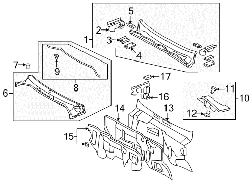 2011 Toyota Land Cruiser Cowl Diagram