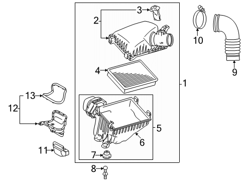 2025 Toyota Tacoma Air Intake Diagram