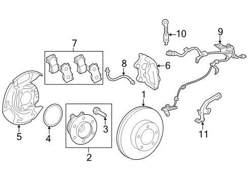 2025 Toyota Sequoia Brake Components Diagram 2 - Thumbnail