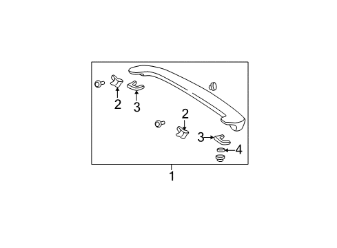 2004 Toyota RAV4 Rear Spoiler Diagram
