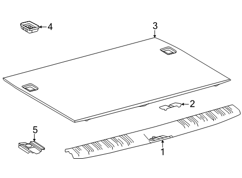 2025 Toyota 4Runner Interior Trim - Rear Body Diagram 2 - Thumbnail