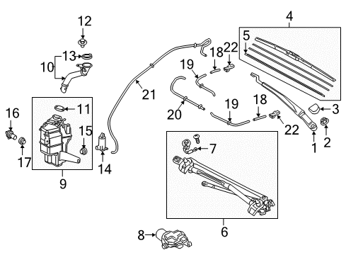 2018 Toyota Camry Wipers Diagram 3 - Thumbnail