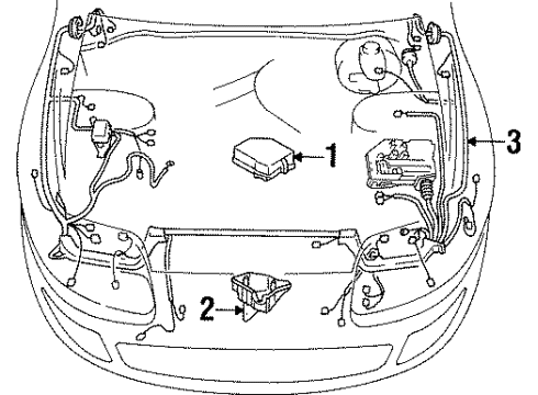 1996 Toyota Supra Cover, Relay Block, Upper Diagram for 82662-24032