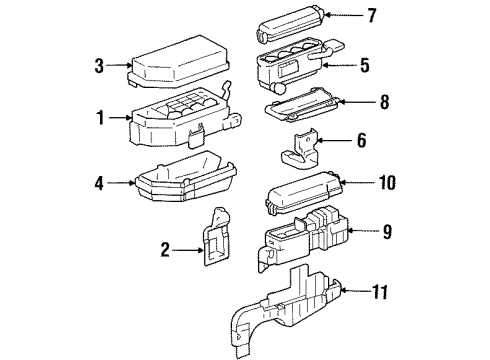 1996 Toyota Avalon Electrical Components Diagram