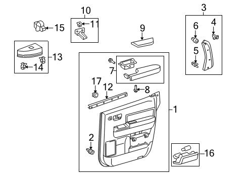 2022 Toyota Sequoia Rear Door Diagram 3 - Thumbnail
