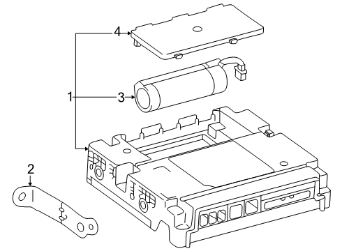2025 Toyota Crown Signia Communication System Components Diagram