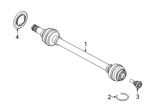 2025 Toyota GR Supra Drive Axles - Rear Diagram