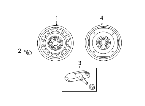 2013 Scion xD Wheels Diagram