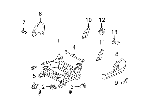 2004 Scion xA Tracks & Components Diagram