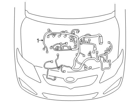 2013 Toyota Corolla Engine Harness Diagram for 82121-12L50