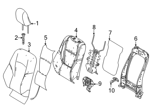 2024 Toyota Land Cruiser Lumbar Control Seats Diagram