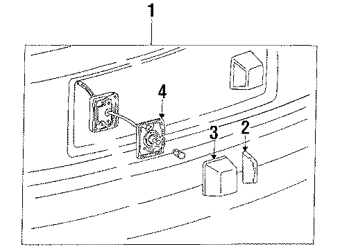 1986 Toyota Camry License Lamps Diagram