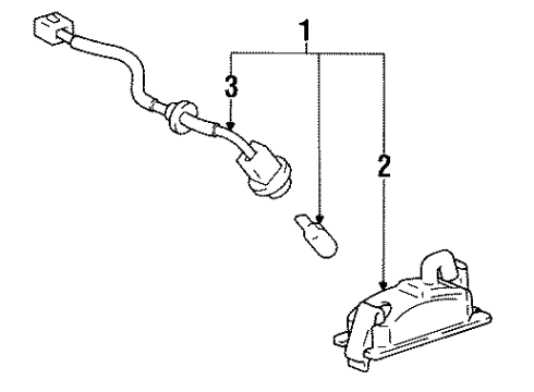 1992 Toyota Paseo License Lamps Diagram