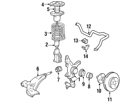 1987 Toyota Corolla Front Brakes Diagram