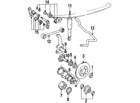 1985 Toyota 4Runner Front Suspension Diagram