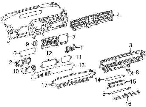 2012 Toyota Prius Plug-In Instruments & Gauges Diagram