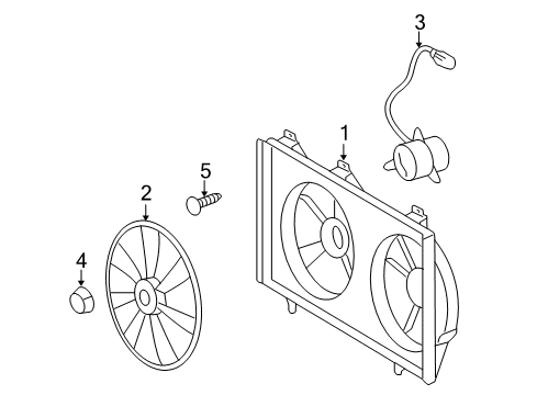 2008 Toyota Camry Cooling Fan Diagram 2 - Thumbnail