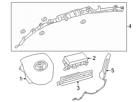 2025 Toyota Crown Signia Air Bag Components Diagram
