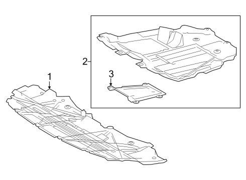 2025 Toyota Crown Splash Shields Diagram