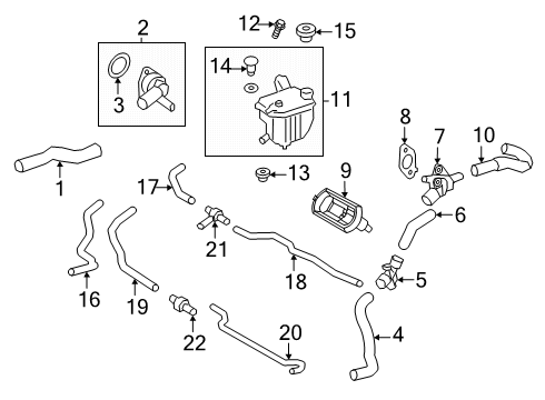2025 Toyota Corolla Radiator & Components Diagram 2 - Thumbnail