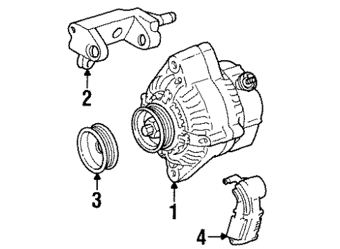 1996 Toyota T100 Alternator Diagram 3 - Thumbnail