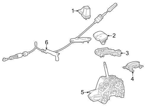 2024 Toyota Venza Gear Shift Control - AT Diagram