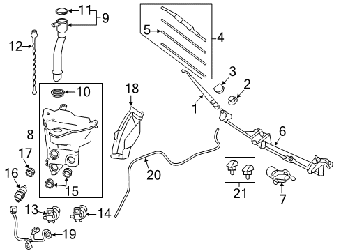 2011 Toyota FJ Cruiser Wipers Diagram 2 - Thumbnail