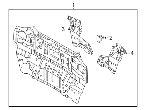 2014 Scion iQ Rear Body Diagram
