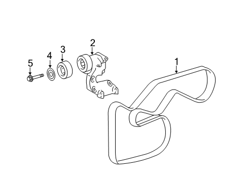 2011 Toyota Camry Belts & Pulleys - Belts Diagram 3 - Thumbnail