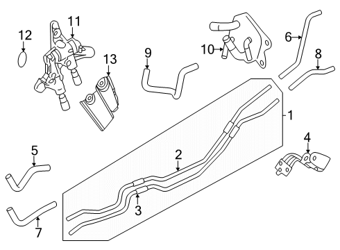 2025 Toyota Tacoma Trans Oil Cooler Diagram