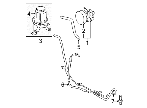 2010 Toyota Tacoma P/S Pump & Hoses Diagram 3 - Thumbnail
