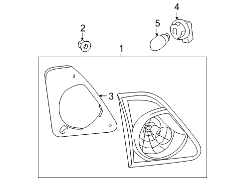2010 Toyota Corolla Bulbs Diagram 4 - Thumbnail
