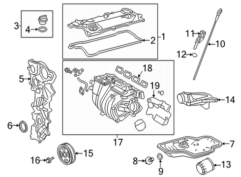 2021 Toyota Venza Engine Parts Diagram