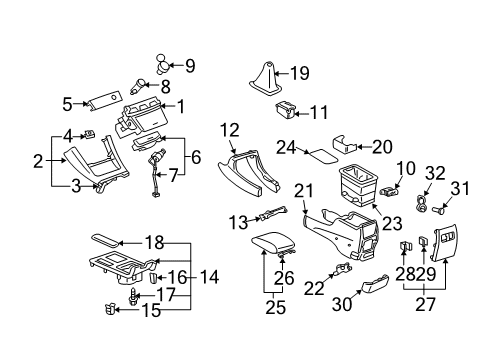 2005 Toyota Camry Hinge Bolt Diagram for 93568-55016