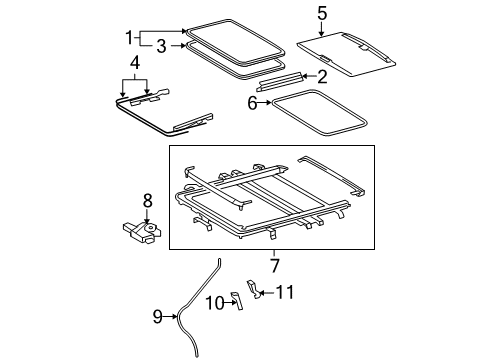 2011 Toyota Highlander Sunroof Diagram