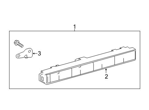 2013 Toyota Avalon High Mount Lamps Diagram