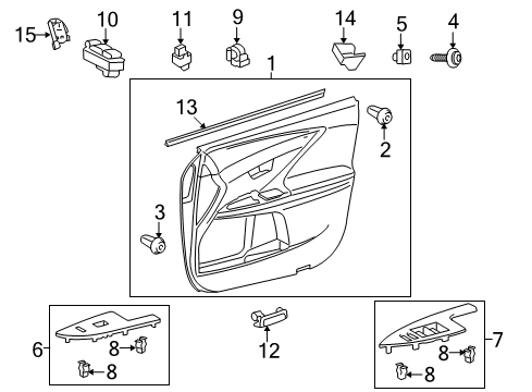 2014 Toyota Venza Front Door Diagram