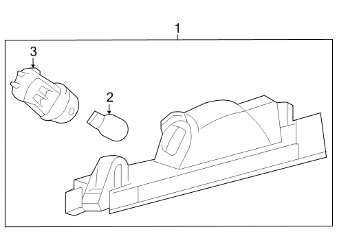 2025 Toyota GR Corolla License Lamps Diagram
