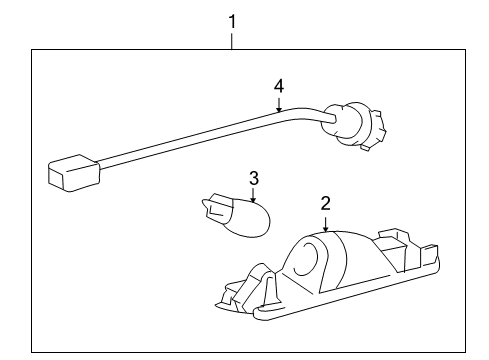 2009 Toyota RAV4 License Lamps Diagram