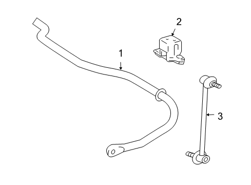 2006 Toyota Highlander Stabilizer Bar & Components Diagram 7 - Thumbnail